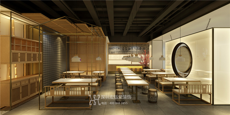 鄭州蓉小月酸菜魚連鎖餐廳裝修設計效果圖