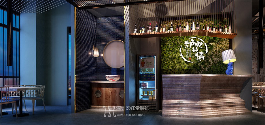 鄭州爐火純情韓式主題燒烤餐廳設(shè)計(jì)效果圖 鄭州爐火純情韓式主題燒烤餐廳設(shè)計(jì)效果圖