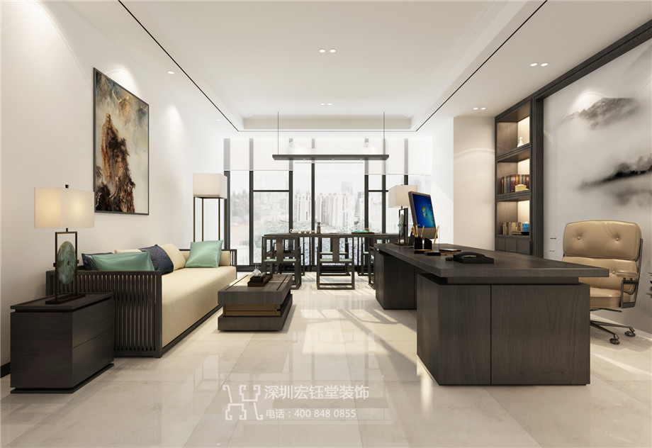 河南文化國(guó)際旅行社總經(jīng)理辦公室裝修設(shè)計(jì)圖 河南文化國(guó)際旅行社總經(jīng)理辦公室裝修設(shè)計(jì)圖