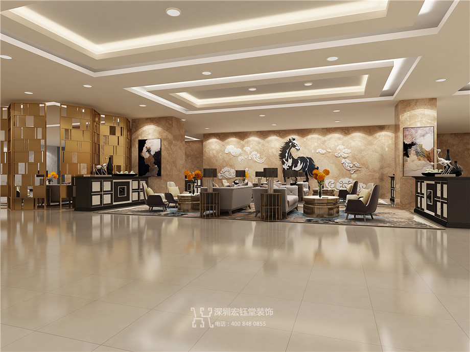 鄭州九龍國際售樓部休閑區裝修設計效果圖 鄭州九龍國際售樓部休閑區裝修設計效果圖