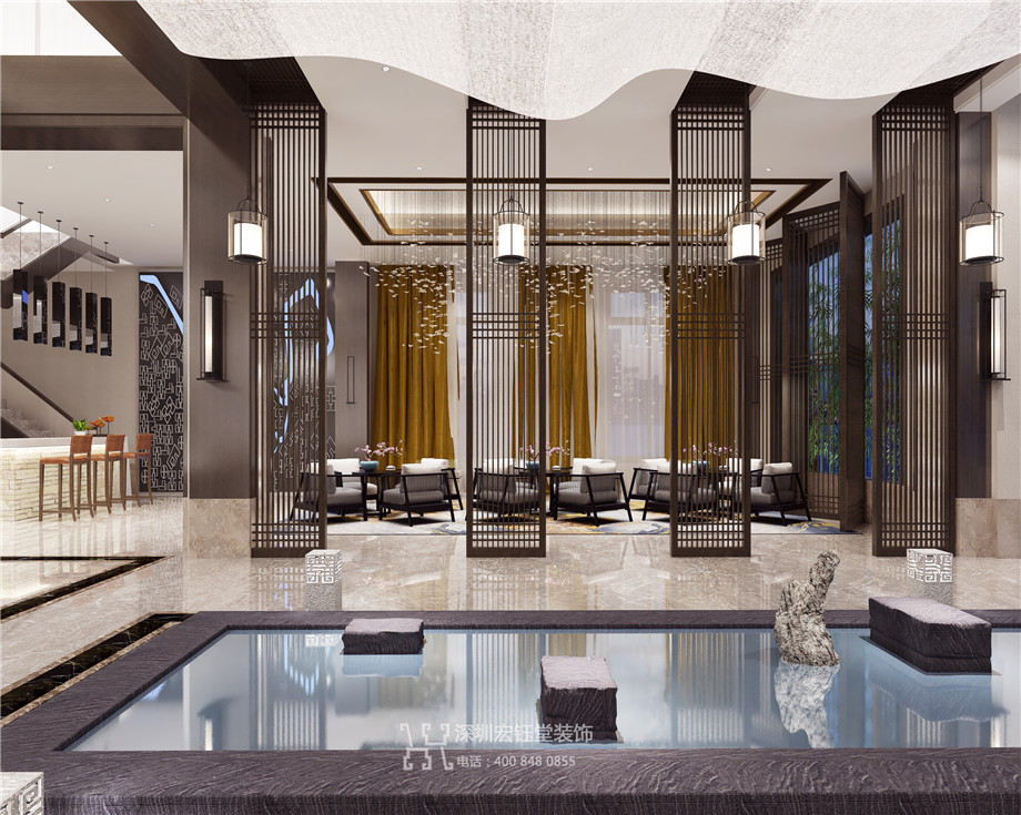 濮陽江南里新中式高端售樓部設計方案