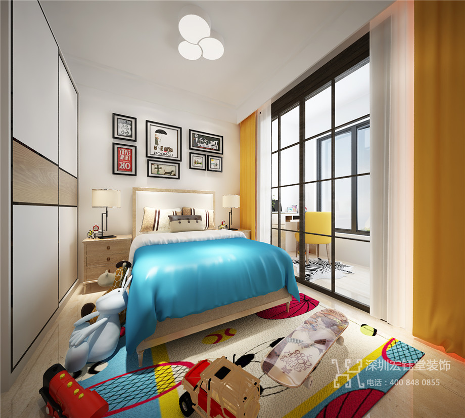 鄭州九龍城天譽龍邸住宅樣板間裝修設計案例