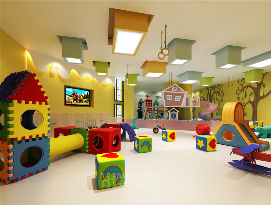 維貝尼兒童教育中心裝修設計方案-感統教室效果圖 維貝尼兒童教育中心裝修設計方案-感統教室效果圖