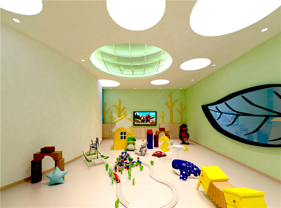 維貝尼兒童教育中心裝修設計方案-玩耍教室效果圖 維貝尼兒童教育中心裝修設計方案-玩耍教室效果圖