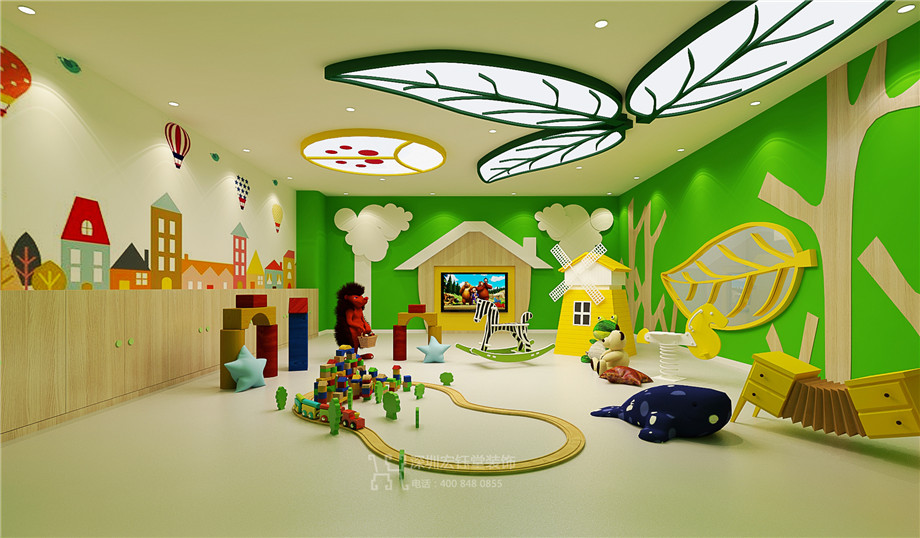 維貝尼兒童教育中心裝修設計方案-玩耍教室效果圖 維貝尼兒童教育中心裝修設計方案-玩耍教室效果圖