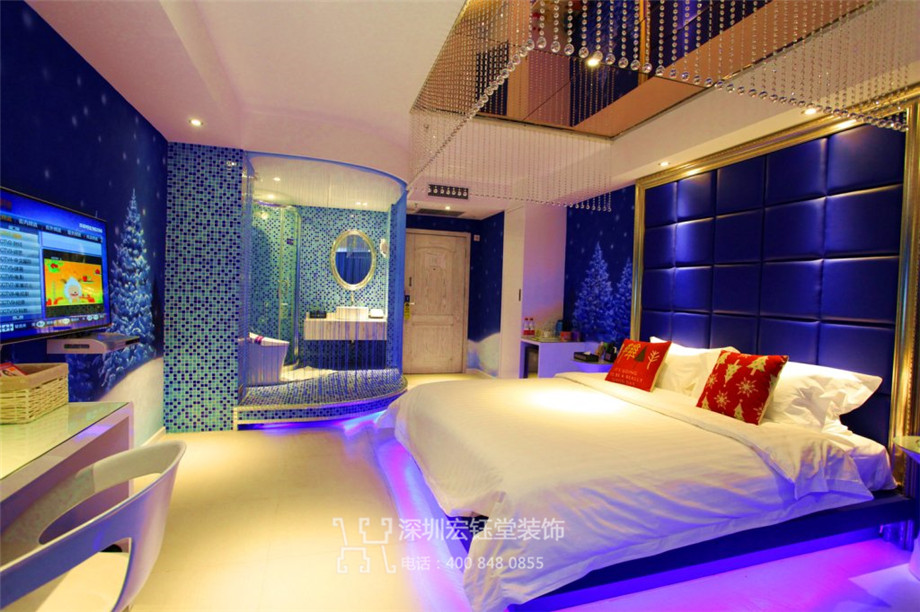 鄭州山楂樹情侶主題酒店客房裝修設計實景照片 鄭州山楂樹情侶主題酒店客房裝修設計實景照片