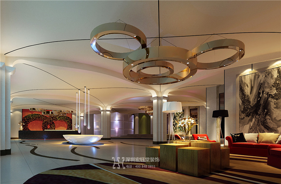 鄭州新浙商精品商務酒店大堂裝修設計方案