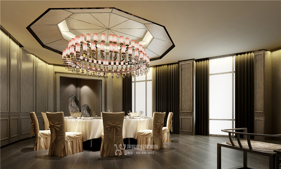 鄭州新浙商精品商務酒店餐廳包房裝修設計方案