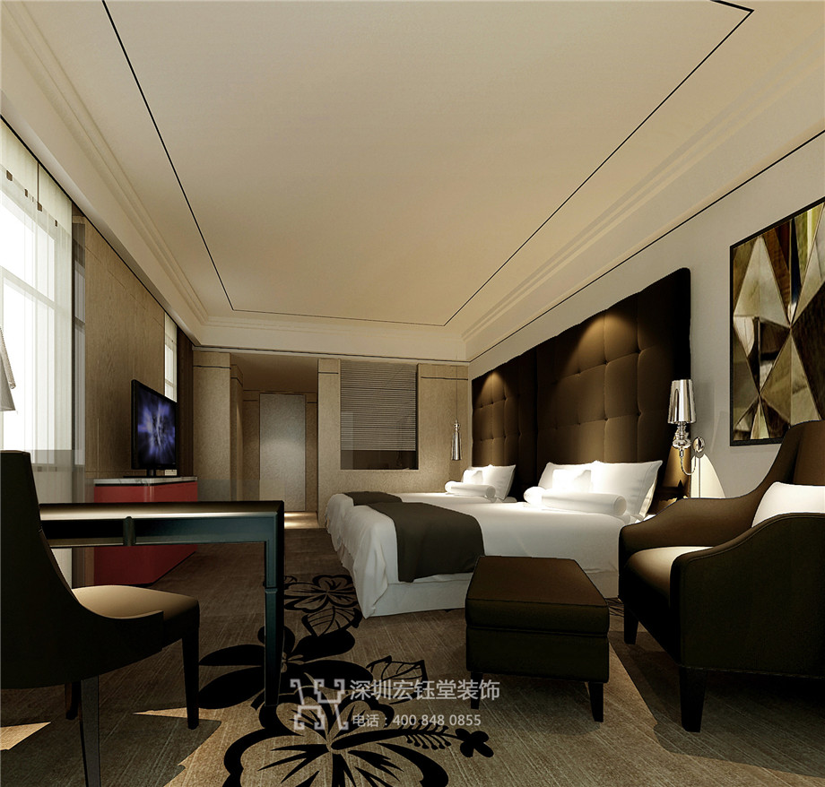 開封東方豪庭精品商務酒店標準間裝修設計方案