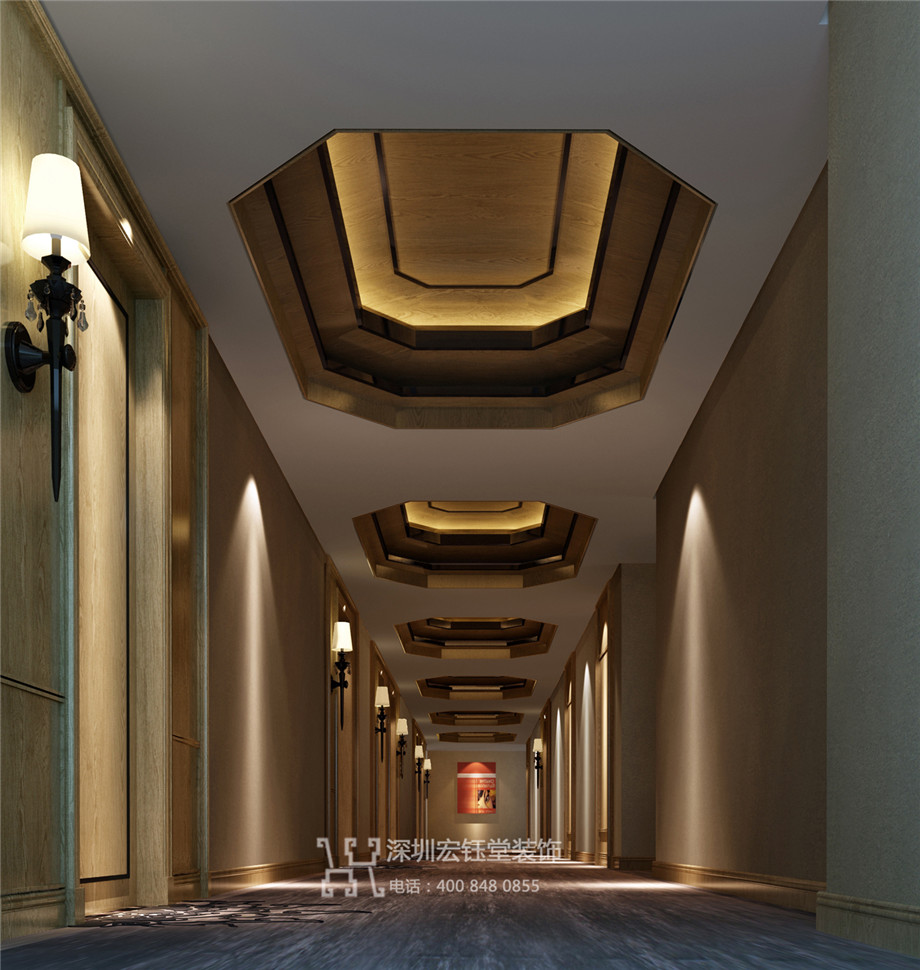 開封東方豪庭精品商務酒店客房走廊裝修設計方案