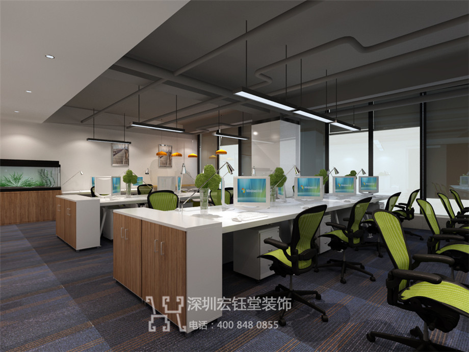 鄭州維誼生物科技公司現代風辦公室裝修設計案例 鄭州維誼生物科技公司現代風辦公室裝修設計案例