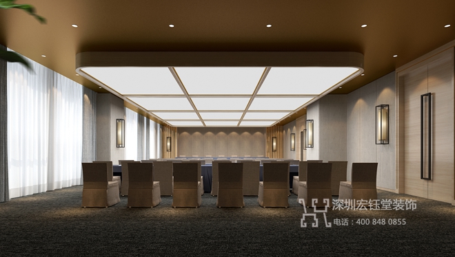 鄭州東方戴斯商務酒店會議室裝修設計效果圖
