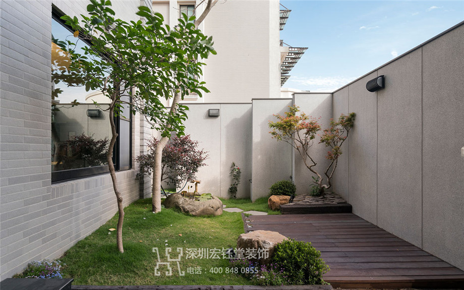 鄭州北龍湖周宅五層別墅景觀設計實景圖 鄭州北龍湖周宅五層別墅景觀設計實景圖