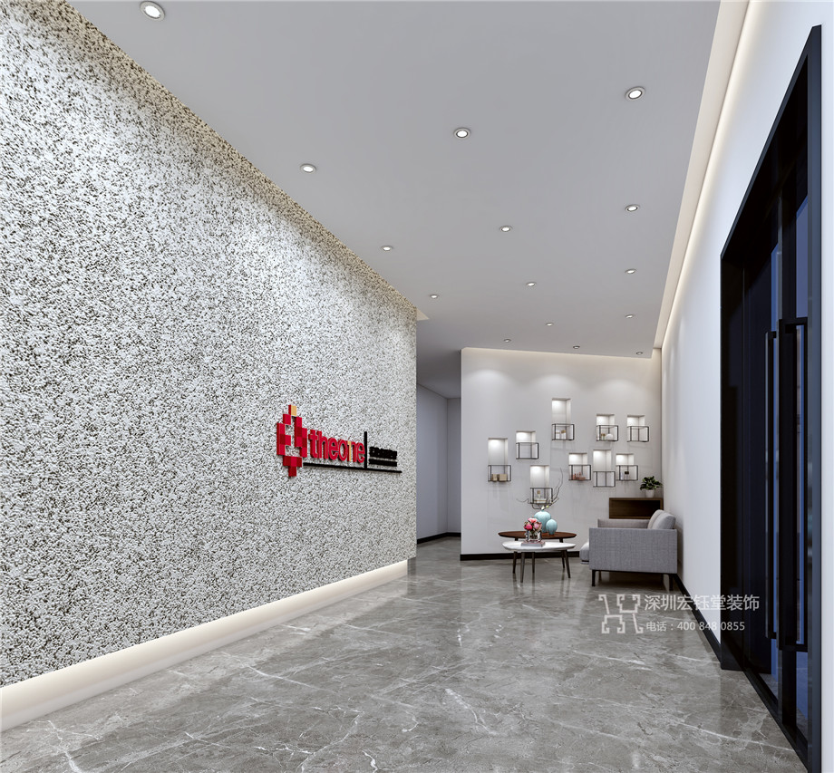 鄭州若婉皮膚管理公司時尚形象墻設計效果圖