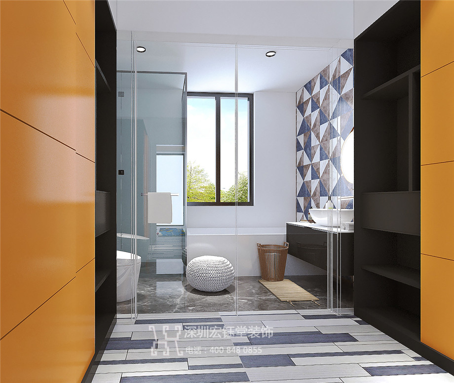 洛陽建業(yè)桂園陳公館三層獨棟別墅兒童房裝修設(shè)計方案