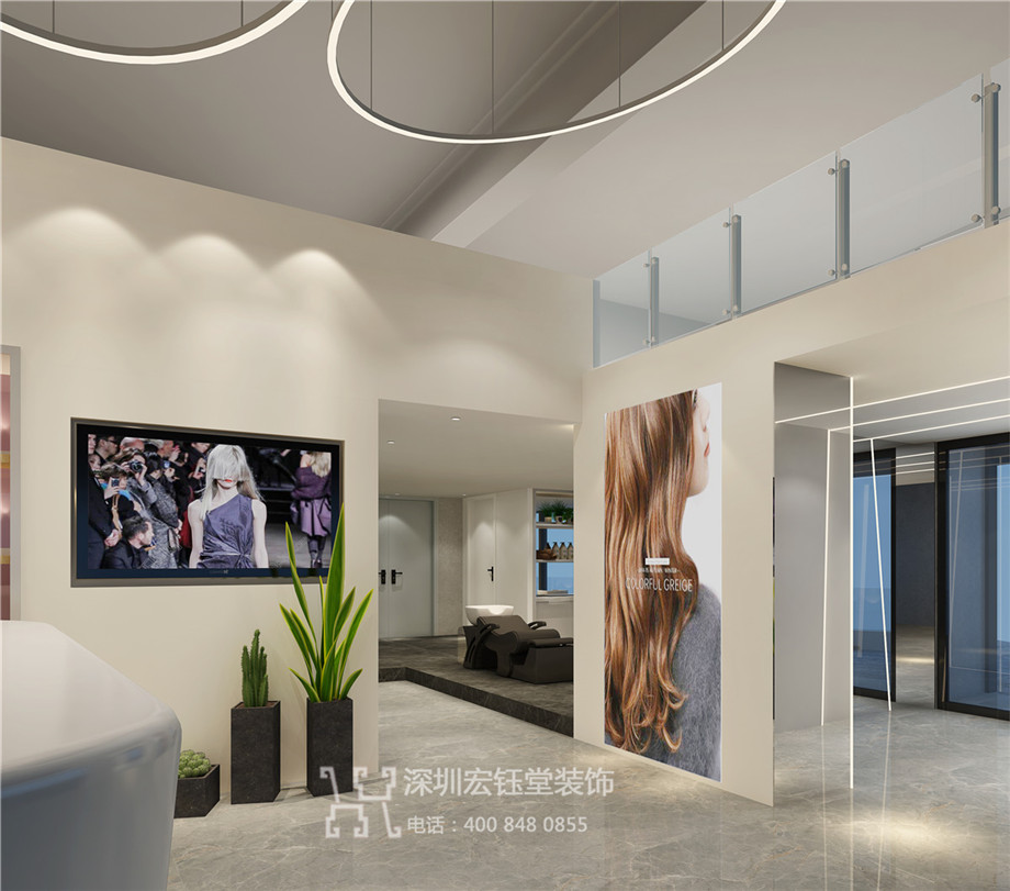 鄭州OCE時尚造型美發沙龍裝修設計案例