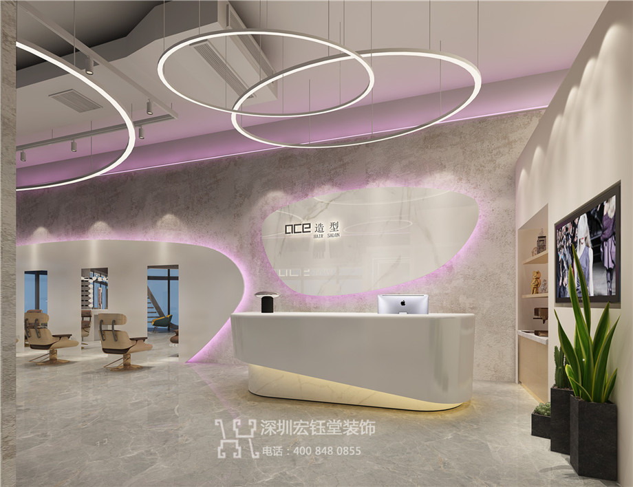 鄭州OCE時尚造型美發沙龍裝修設計案例