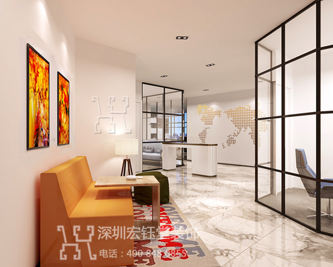 鄭州化妝品公司高端時尚辦公裝修案例-等候區效果圖 鄭州化妝品公司高端時尚辦公裝修案例-等候區效果圖