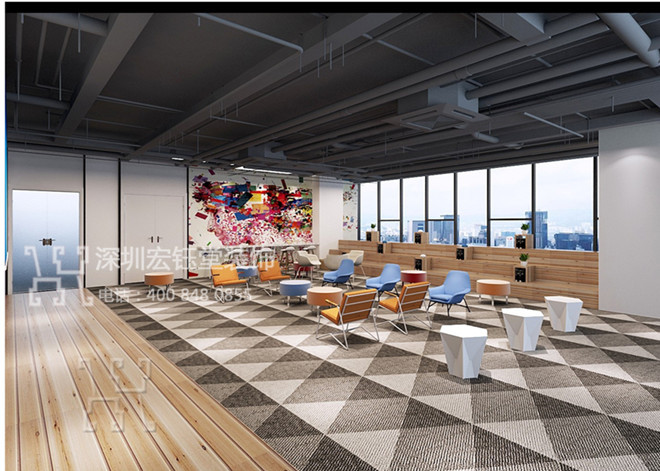 鄭州宏之達公司化妝品高端時尚辦公裝修案例 鄭州宏之達公司化妝品高端時尚辦公裝修案例