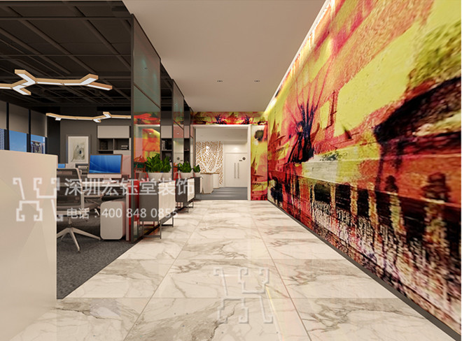 鄭州宏之達化妝品高端時尚辦公裝修案例-辦公區效果圖 鄭州宏之達化妝品高端時尚辦公裝修案例-辦公區效果圖