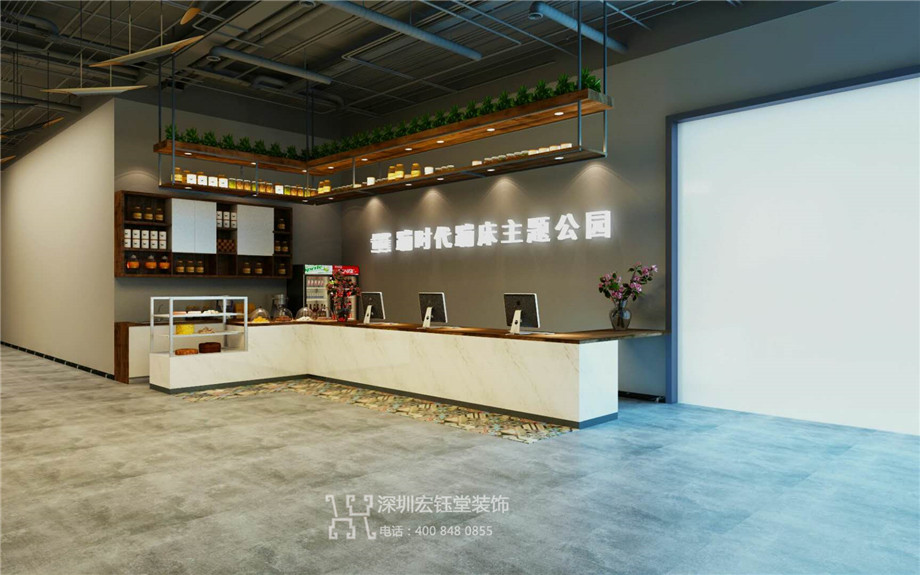 鄭州蹦時代蹦床主題樂園裝修設計效果圖