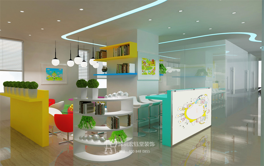 鄭州望子成龍連鎖教育機構裝修設計公司