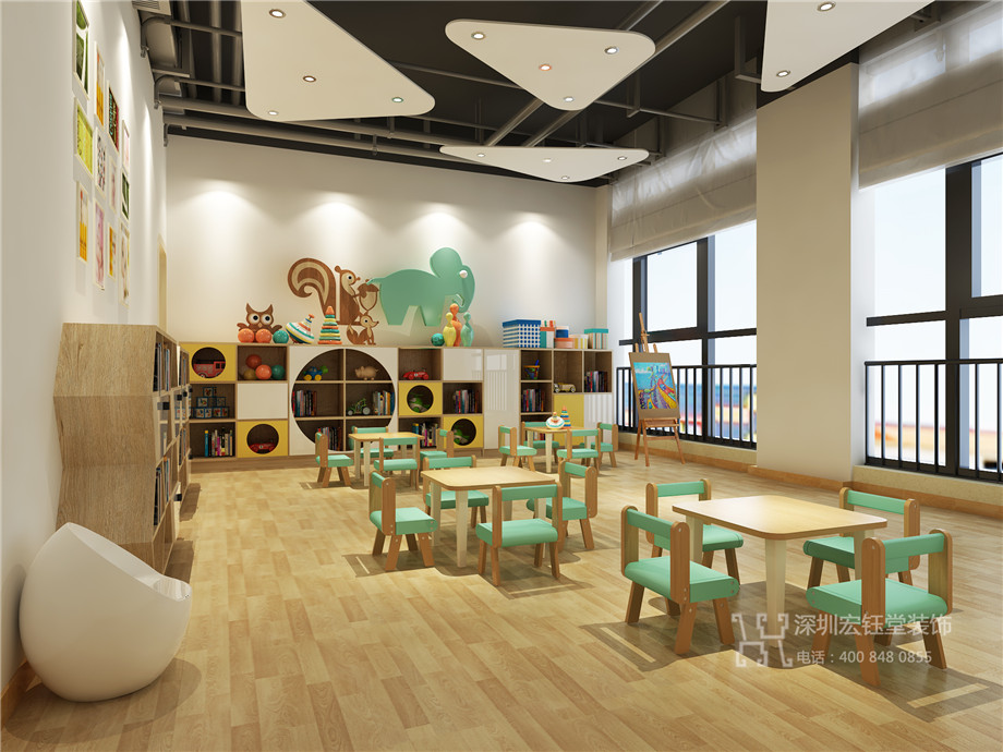 鄭州兒童培訓中心裝修設計方案-北藝創想培訓教室效果圖 鄭州兒童培訓中心裝修設計方案-北藝創想培訓教室效果圖
