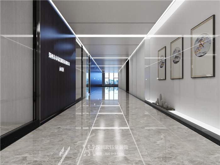 賀宏鈺堂簽約鄭州商業地產整層辦公設計施工