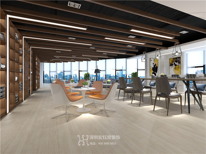 鄭州商業地產整層辦公設計效果圖