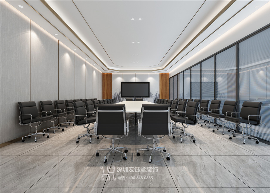 河南騰信集團總部會議室裝修效果圖