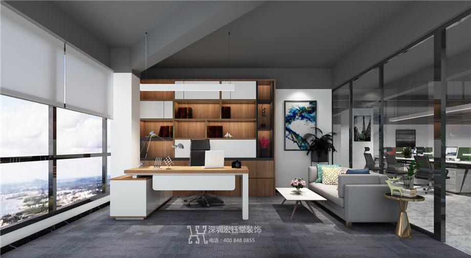 河南合之潤傳媒公司3000平辦公室裝修設(shè)計方案