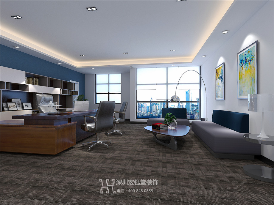 河南合之潤傳媒公司3000平辦公室裝修設(shè)計方案