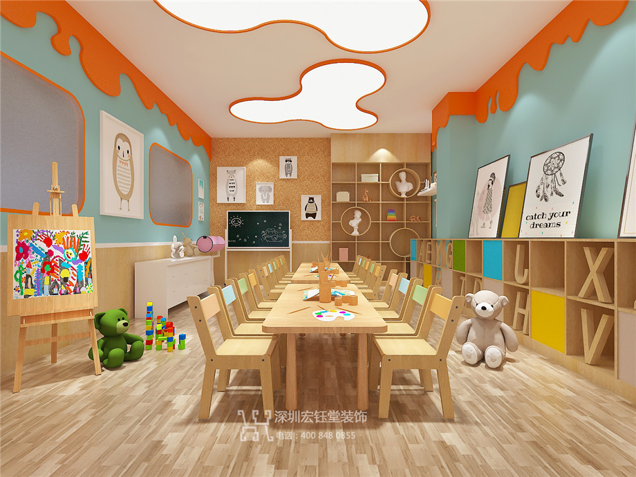 鄭州藝學堂藝術培訓學校美術室設計效果圖