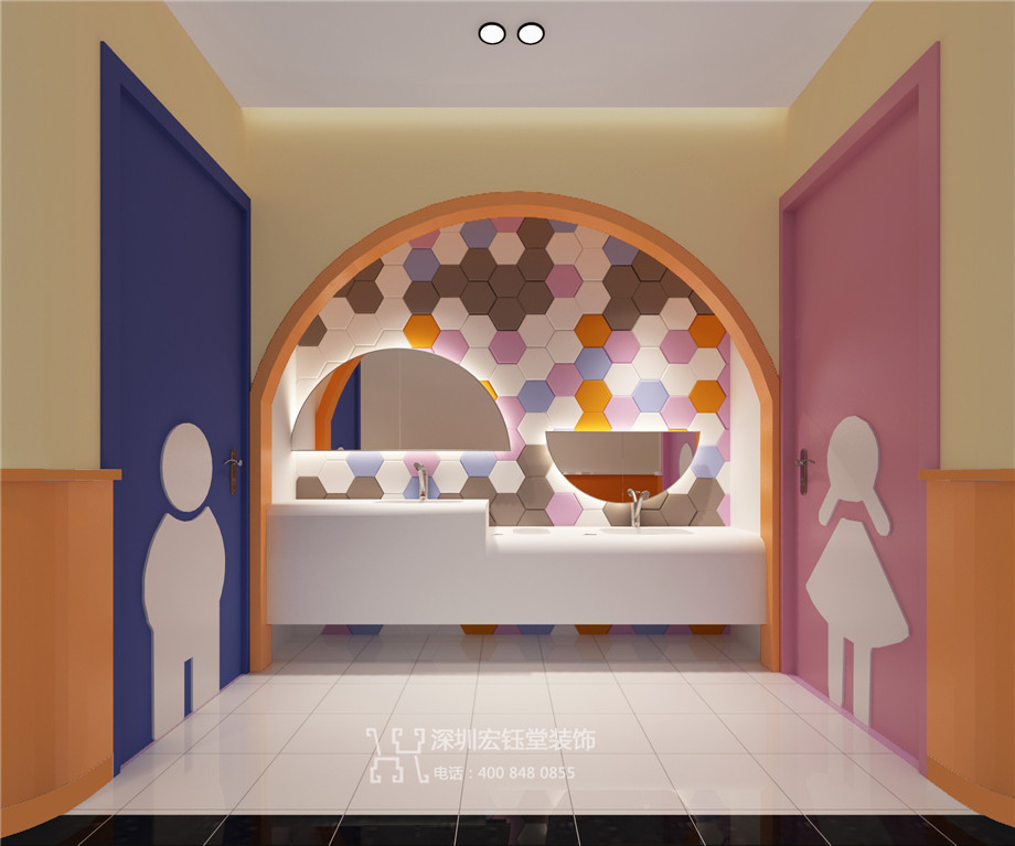 鄭州藝學堂藝術培訓學校衛(wèi)生間設計方案