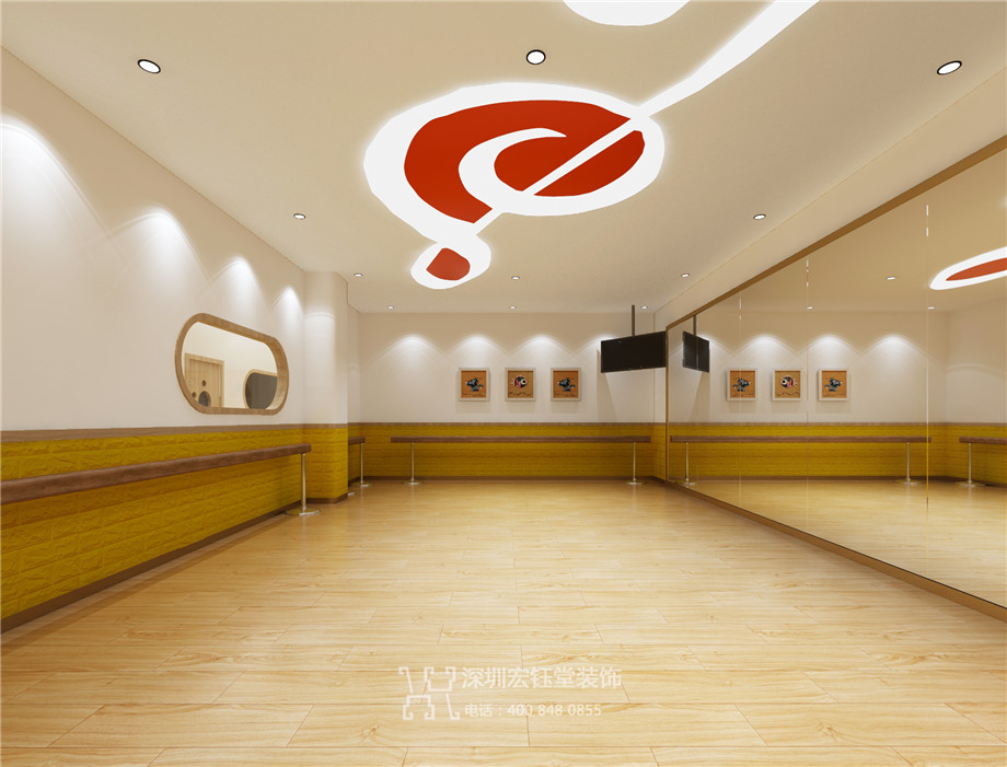 鄭州連鎖少兒藝術培訓學校舞蹈教室裝修案例 鄭州連鎖少兒藝術培訓學校舞蹈教室裝修案例