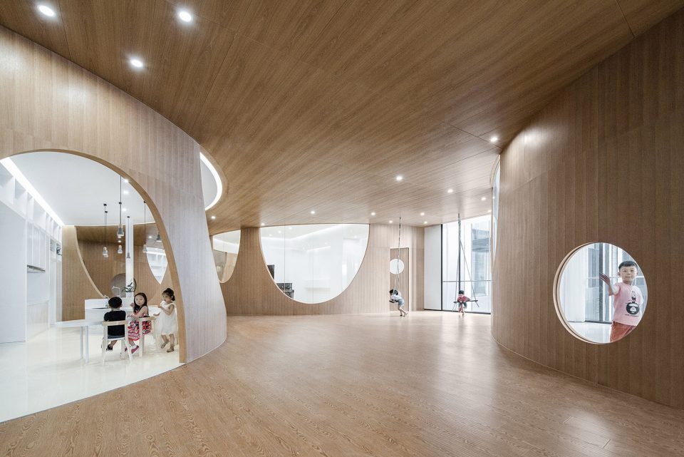 創(chuàng)意弧形兒童教育機(jī)構(gòu)裝修案例 創(chuàng)意弧形兒童教育機(jī)構(gòu)裝修案例