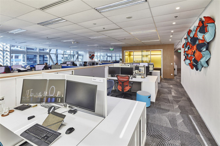 跨國律師事務所敞開辦公區布置圖 跨國律師事務所敞開辦公區布置圖