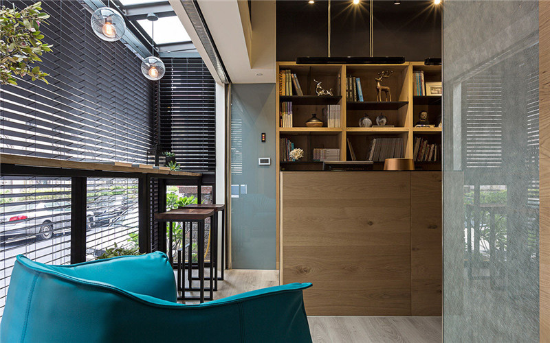 鄭州100平設(shè)計(jì)工作室裝修案例