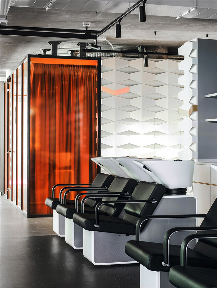 工業風美發沙龍洗頭區裝修設計圖 工業風美發沙龍洗頭區裝修設計圖