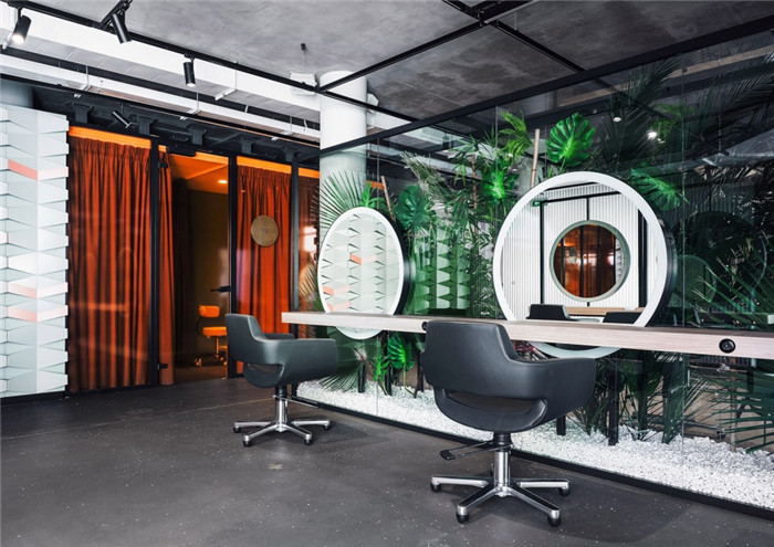 綠色工業風GLAMY Beauty Spot頂級美容美發沙龍裝修設計圖 綠色工業風GLAMY Beauty Spot頂級美容美發沙龍裝修設計圖