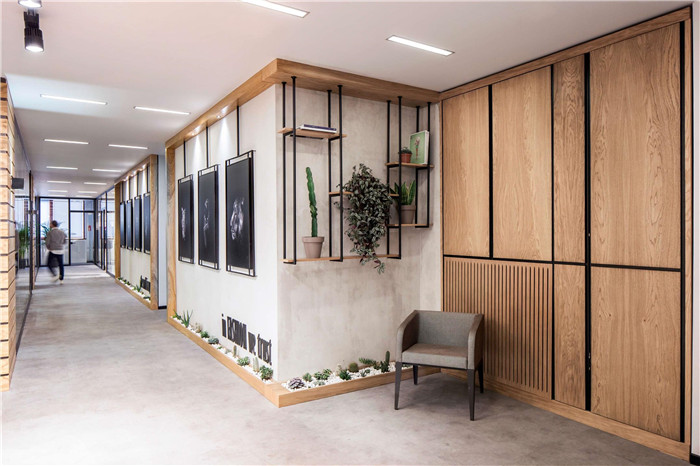 木質工業風時尚辦公室裝修設計圖