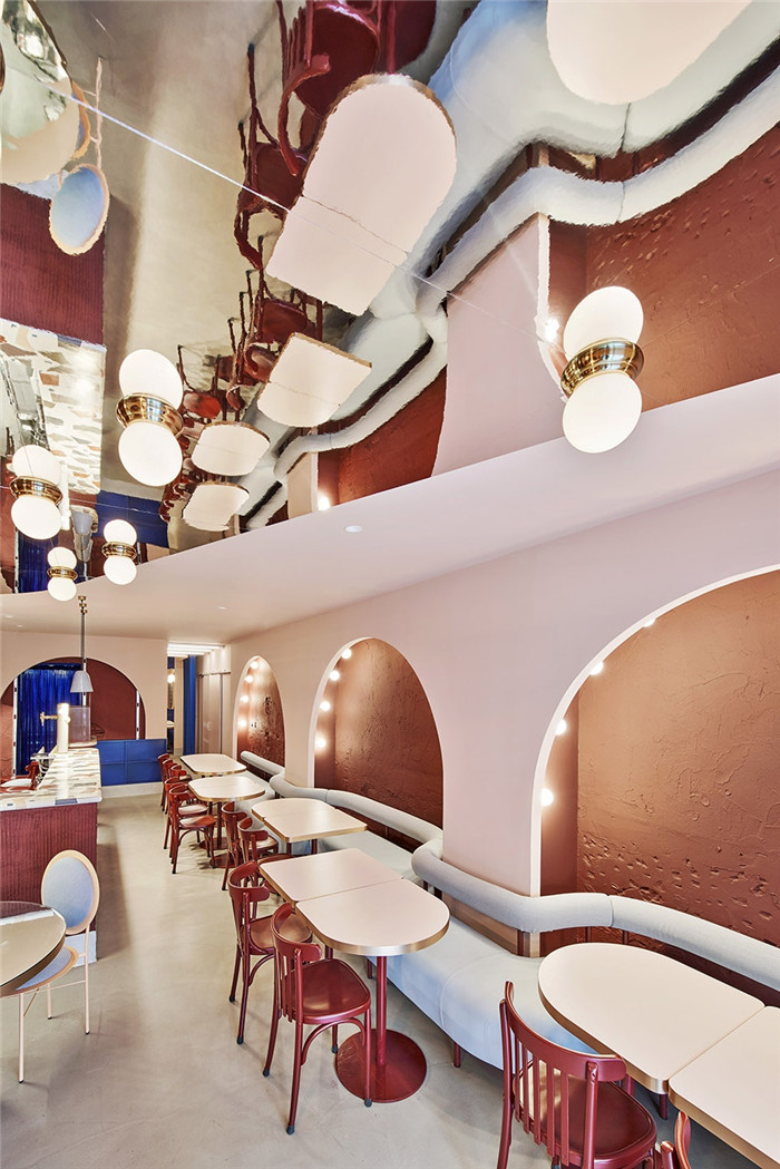 國外網紅復古餐廳設計  劇院主題餐廳裝修設計實景圖