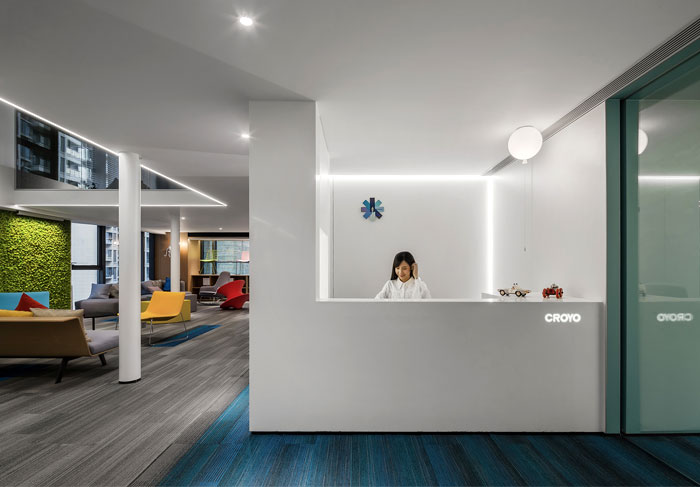 簡約時尚的辦公室前臺裝修設計方案 簡約時尚的辦公室前臺裝修設計方案