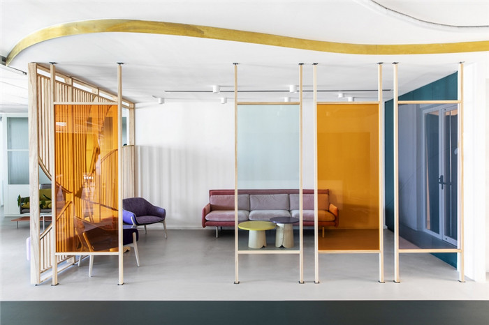 高科技公司時尚辦公室接待區設計方案 高科技公司時尚辦公室接待區設計方案