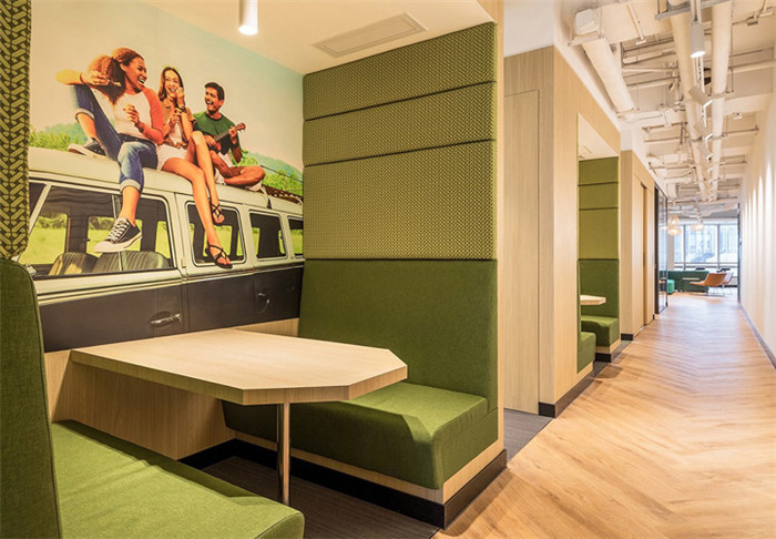 清新綠色辦公設計  Zespri佳沛奇異果總部辦公室裝修方案