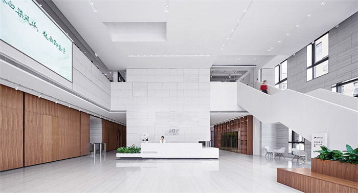 大型裝飾集團辦公樓接待大廳裝修設計圖 大型裝飾集團辦公樓接待大廳裝修設計圖