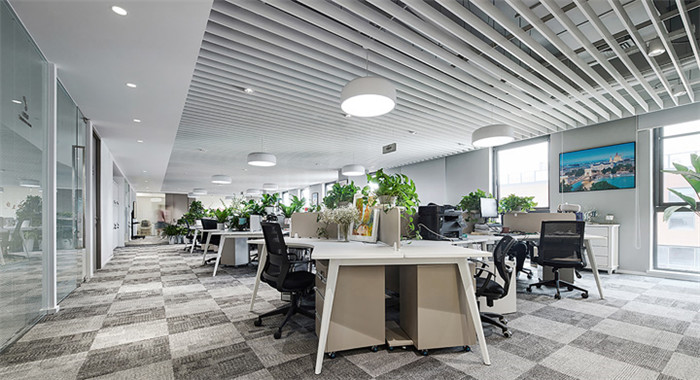 綠色多元化的大型裝飾集團總部辦公樓敞開辦公區裝修設計方案 綠色多元化的大型裝飾集團總部辦公樓敞開辦公區裝修設計方案