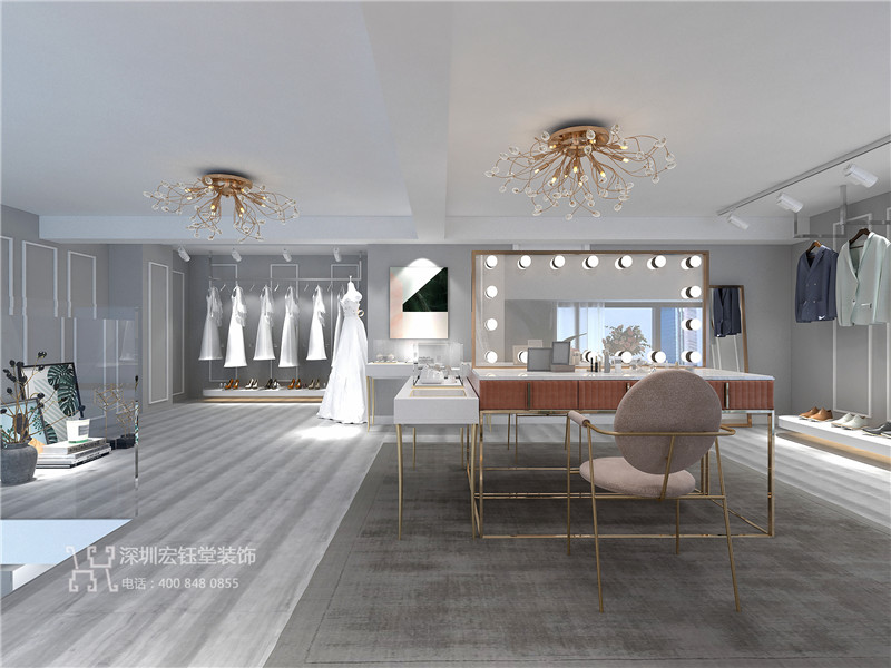 鄭州Tiám婚紗禮服館裝修設計方案