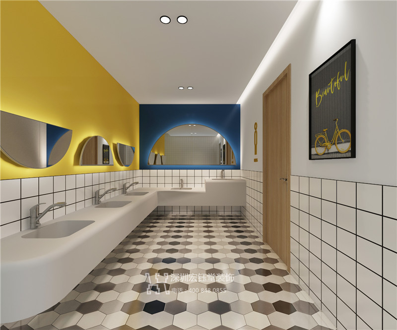 鄭州入學前幼小銜接教育機構衛生間裝修效果圖 鄭州入學前幼小銜接教育機構衛生間裝修效果圖
