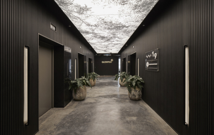 聯合辦公室電梯廳裝修設計圖